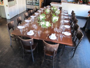Photo of Sonoma Valley Private Dinner. Table with Florals