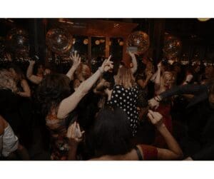Photo of dance floor full of people