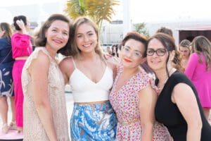 Photo of guests enjoying a Blue Spark Event Design - Product Launch Miami