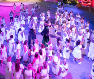 Branded Orlando Corporate Conference, Guests dancing at Private Universal CityWalk's block party