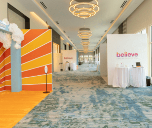 Blue Spark - Branded Orlando Corporate Conference Photo of Hallway with Activations