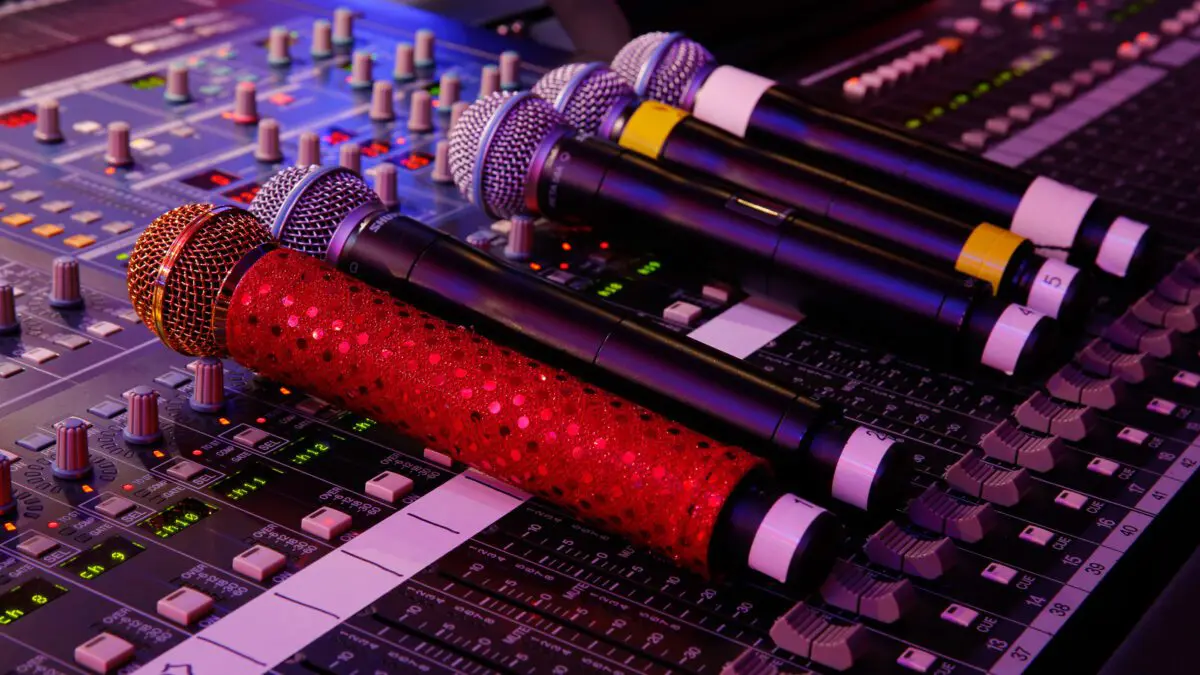 Photo of microphones