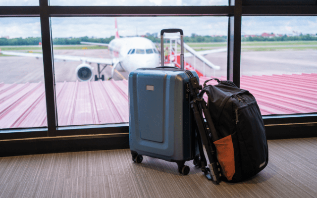 Photo of luggage at airport