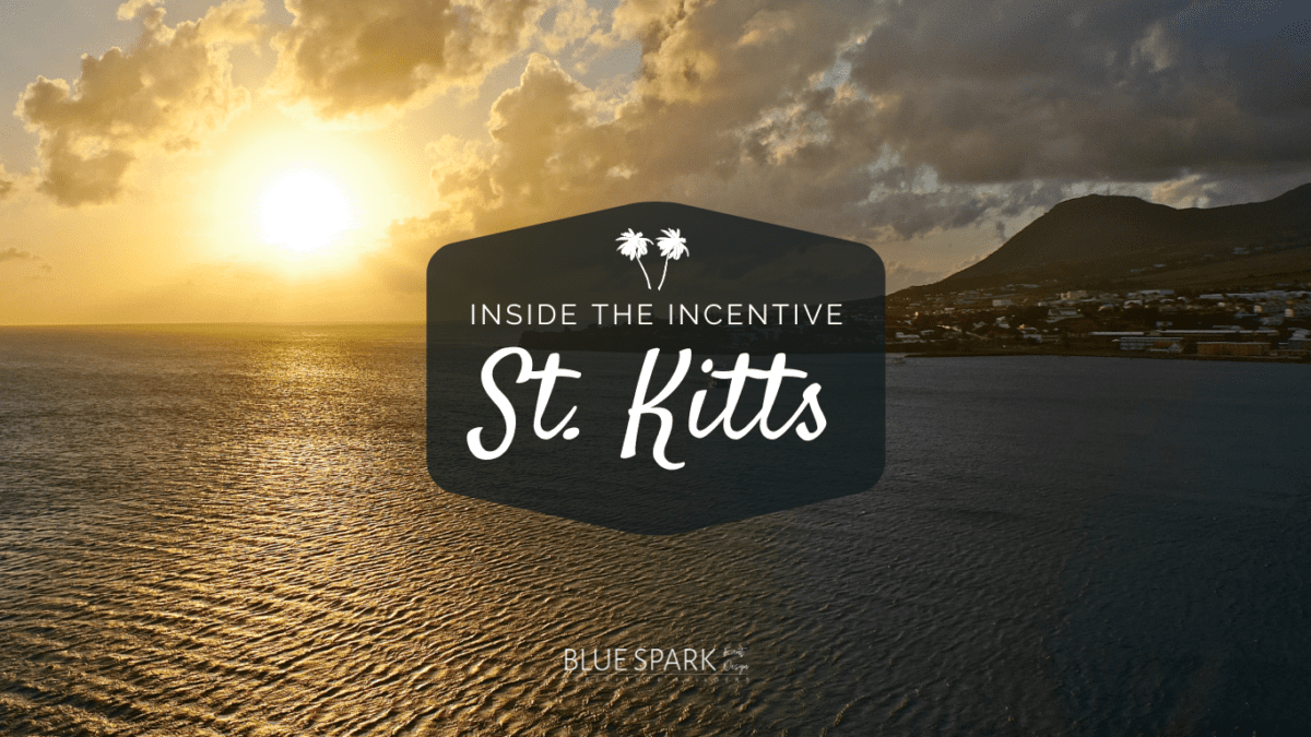 Photo of a sunset in St. Kitts