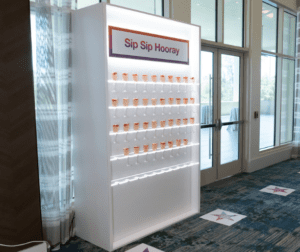 Orlando Branded Corporate Conference, Custom Champagne Wall