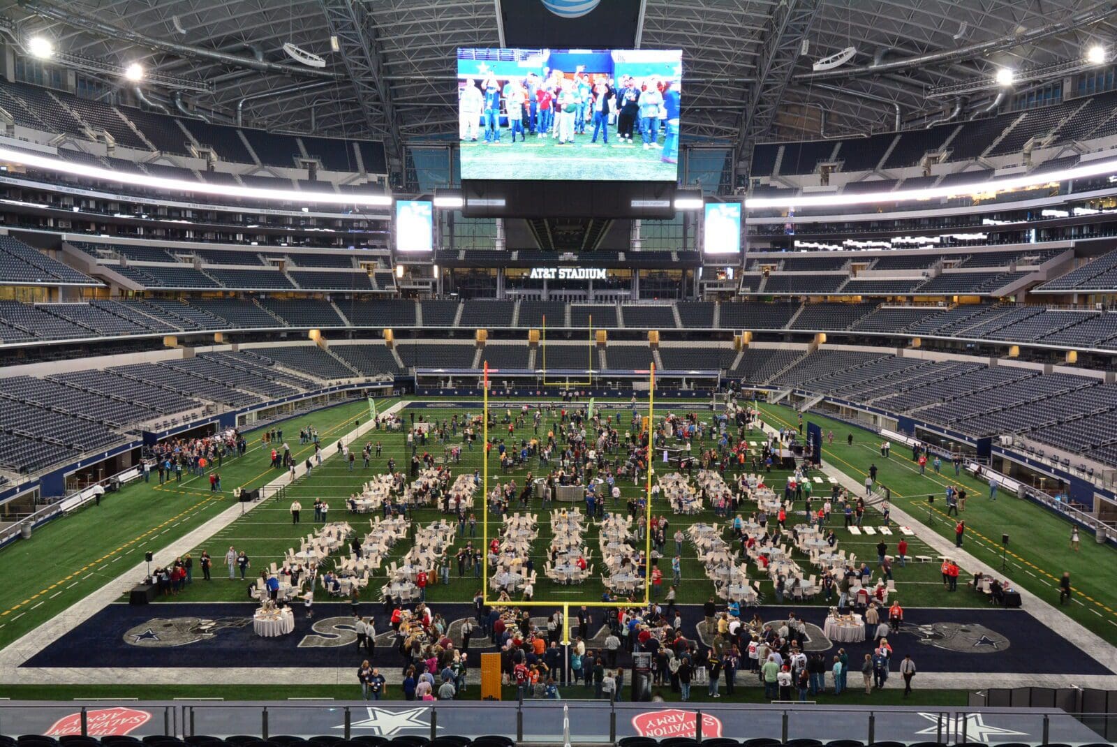 Victoria and Seth's Dallas Cowboys Themed Wedding at AT&T Stadium