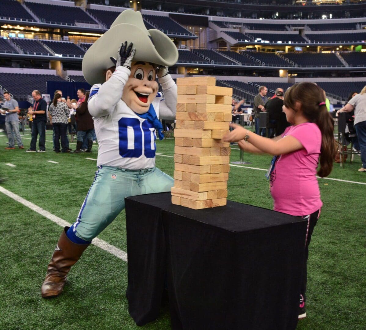 dallas cowboys giant jenga